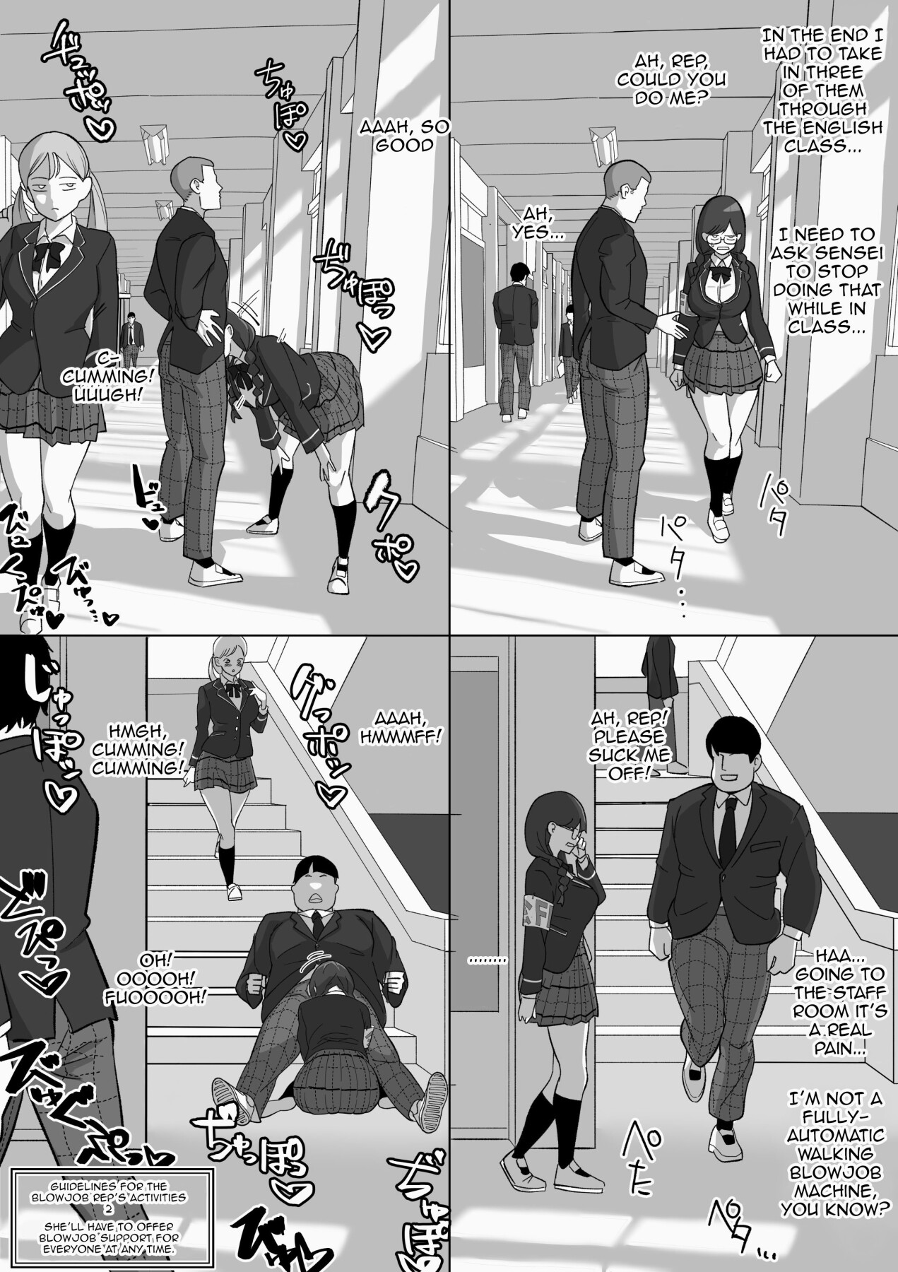 Hentai Manga Comic-Blowjob President-Read-13